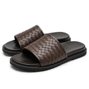 Men’s Woven Pattern Slides