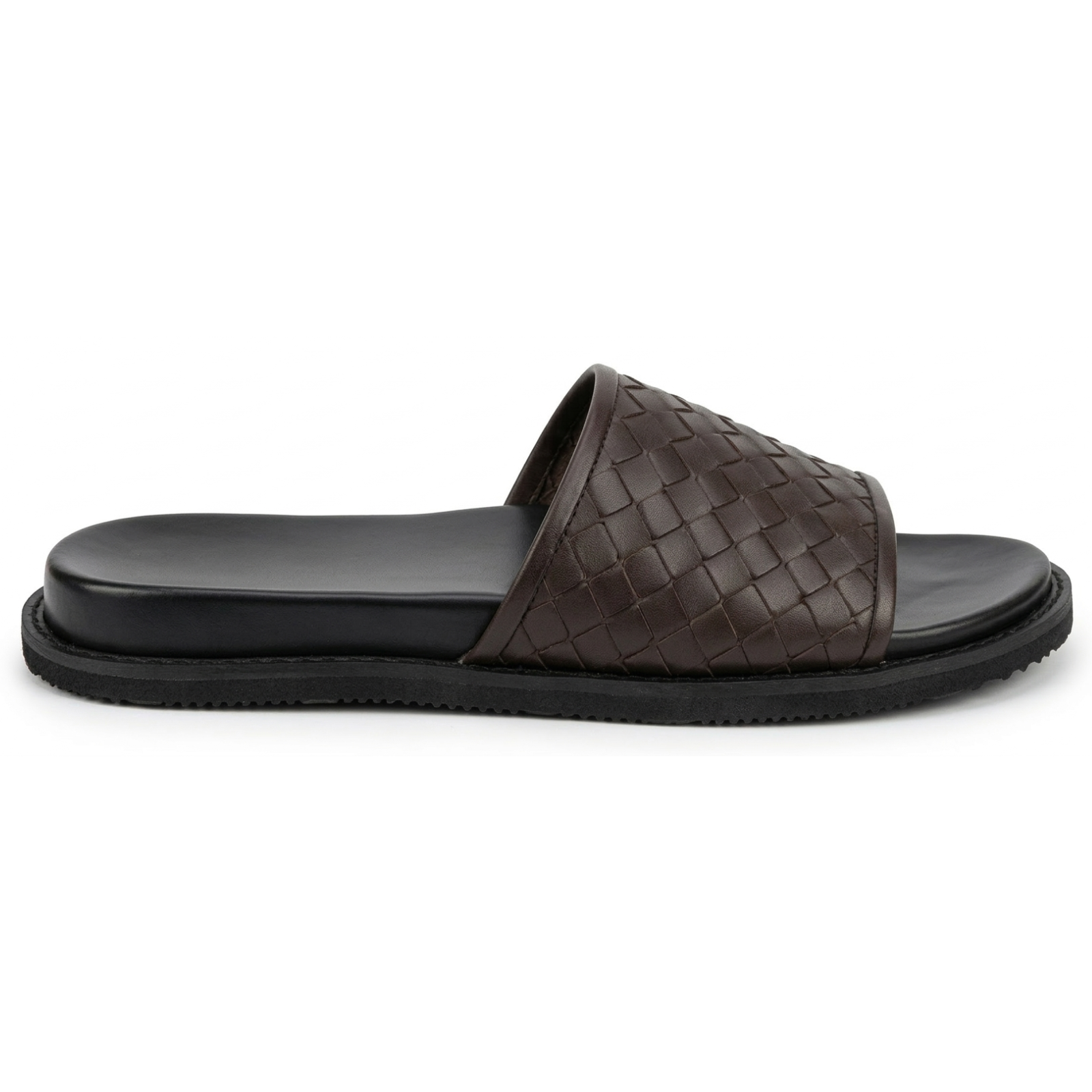 Men’s Woven Pattern Slides - Image 2